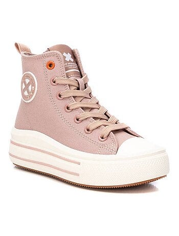 Bottes pour fillettes en toile à lacets