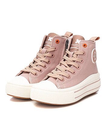 Bottes pour fillettes en toile à lacets