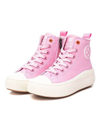 Bottes pour fillettes en toile à lacets