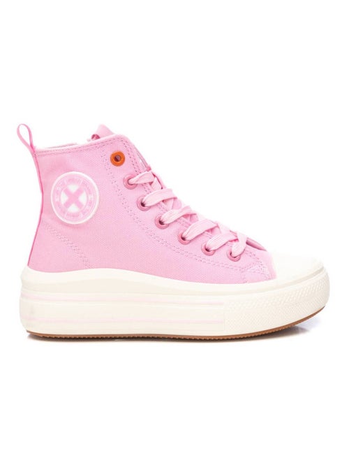 Bottes pour fillettes en toile à lacets - Kiabi