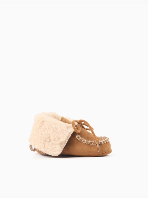 Bottes pré-marche avec doublure en peluche douce synthétique - Kiabi Bottes pré-marche avec doublure en peluche douce synthétique - Kiabi