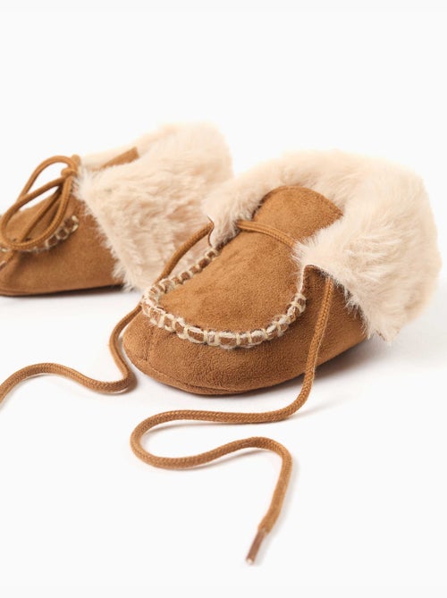 Bottes pré-marche avec doublure en peluche douce synthétique - Kiabi Bottes pré-marche avec doublure en peluche douce synthétique - Kiabi