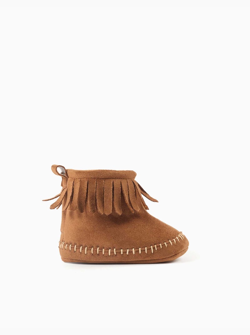 Bottes pré-marche avec doublure et franges Multicolore - Kiabi