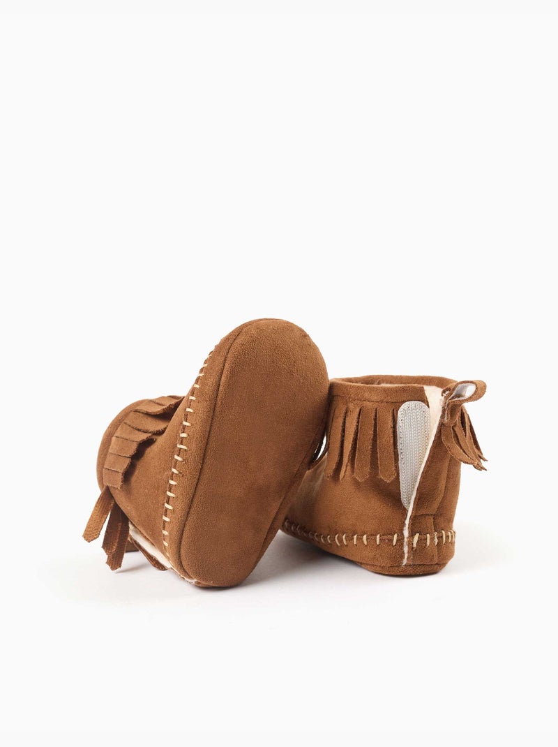 Bottes pré-marche avec doublure et franges Multicolore - Kiabi
