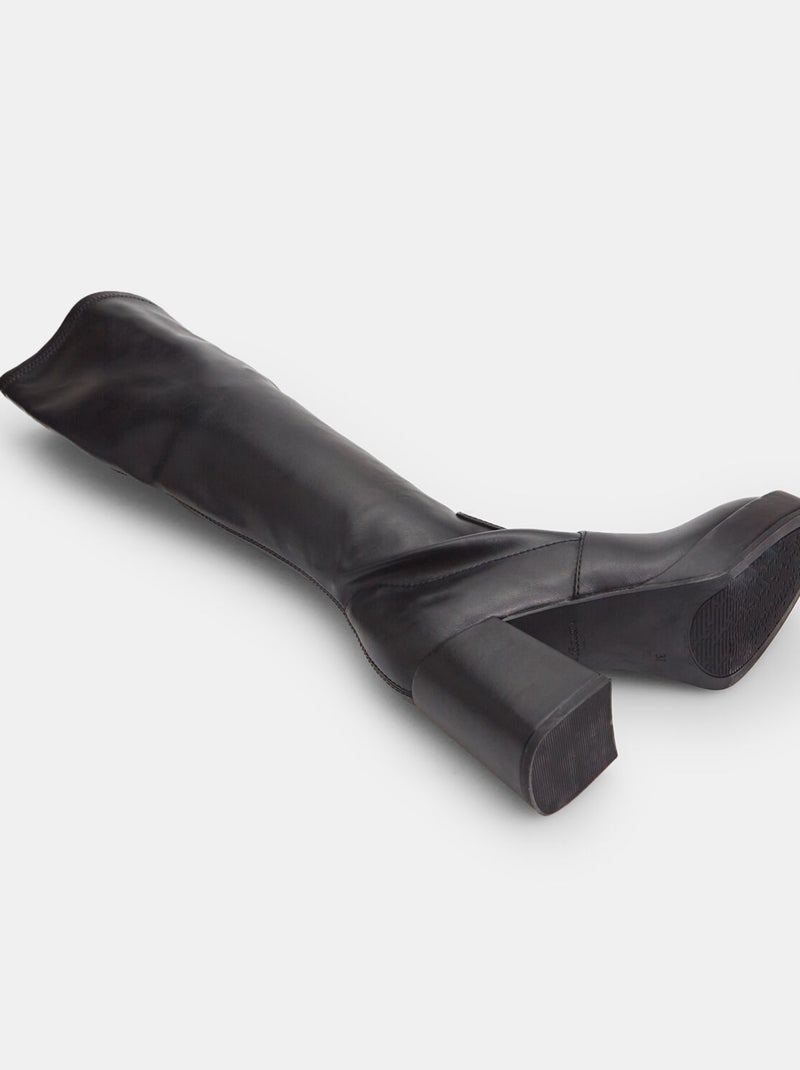 Bottes souples avec large talon et plateau BATA Noir - Kiabi