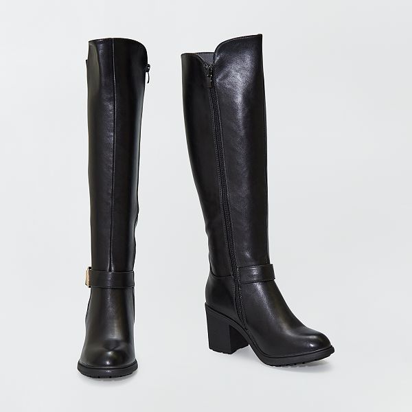 botte haute cuir noir homme kiabi botte haute cuir noir homme kiabi