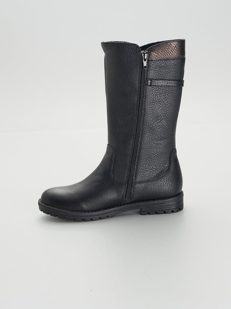 Bottes Cavalières FREE LANCE Cuir Mat Noir Pointure 38.5/39 - Excellent état - Modèle Riding