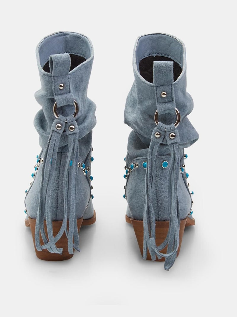 Bottes Western BATA Urbaines Bleu - Kiabi