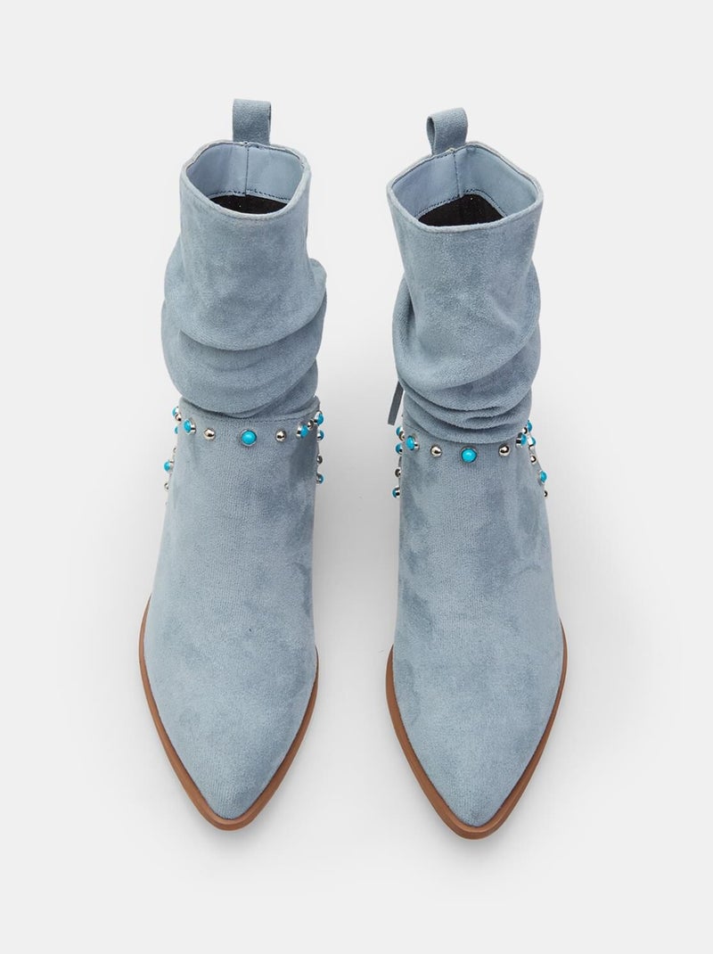 Bottes Western BATA Urbaines Bleu - Kiabi