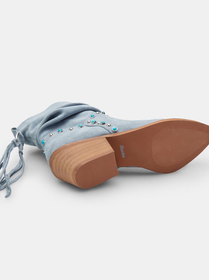 Bottes Western BATA Urbaines Bleu - Kiabi
