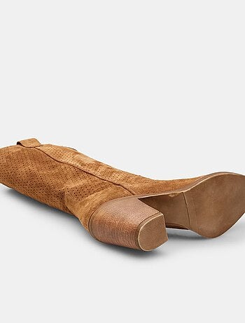 Bottes Western en daim confortables BATA
