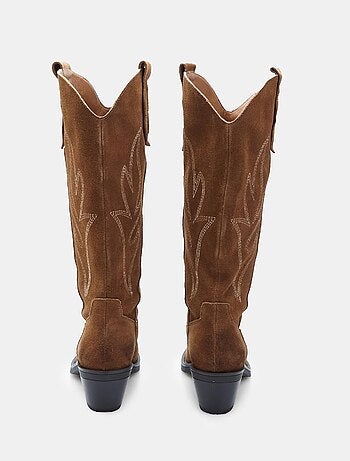 Bottes Western en daim confortables BATA