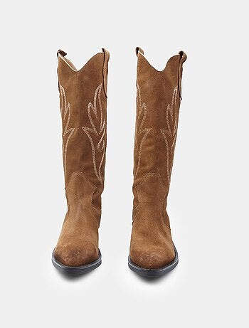 Bottes Western en daim confortables BATA