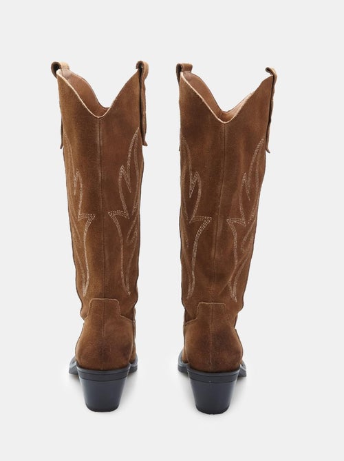 Bottes Western en daim confortables BATA - Kiabi Bottes Western en daim confortables BATA - Kiabi