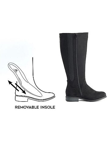 Bottes XL à mollet large - Modèle Aiyana