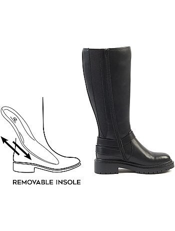 Bottes XL à mollet large - Modèle Angelina