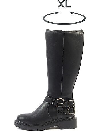 Bottes XL à mollet large - Modèle Angelina