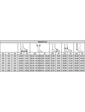 Bottes XL à mollet large - Modèle banane