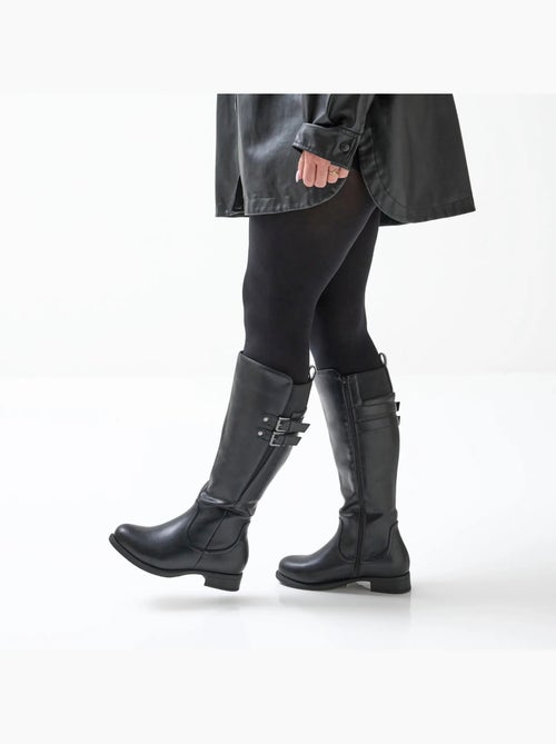 Bottes XL à mollet large - Modèle banane - Kiabi