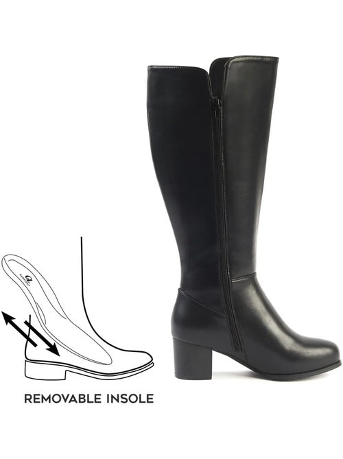 Bottes XL à mollet large - Modèle Pomelo - Kiabi