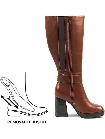 Bottes XL pour mollets larges - Modèle Nina
