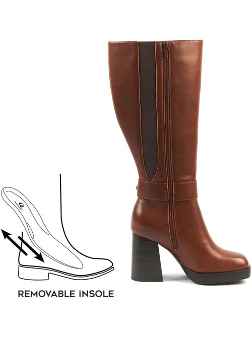 Bottes XL pour mollets larges - Modèle Nina - Kiabi