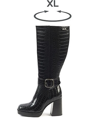 Bottes XL pour mollets larges - Modèle Nina