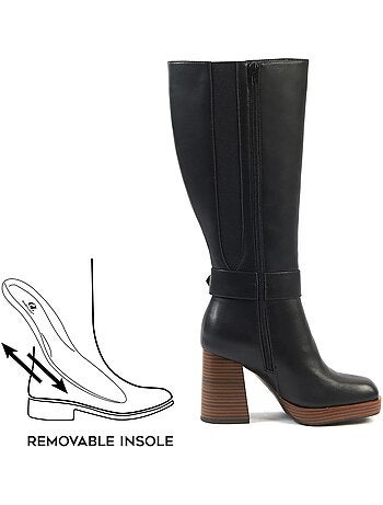 Bottes XL pour mollets larges - Modèle Nina