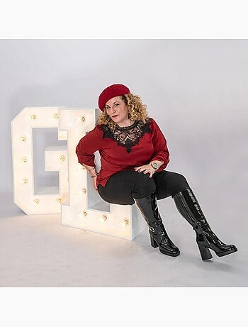 Bottes XL pour mollets larges - Modèle Nina