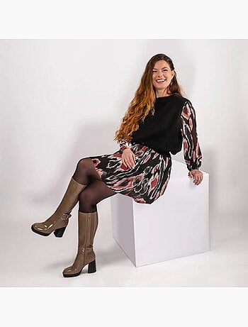 Bottes XL pour mollets larges - Modèle Nina