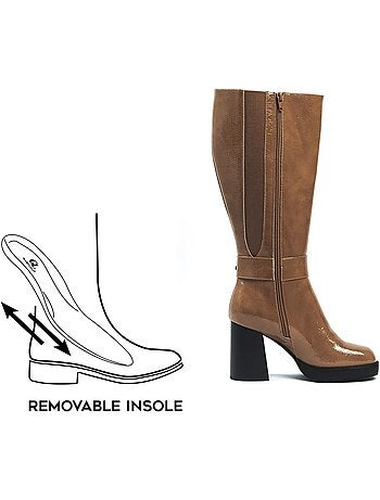 Bottes XL pour mollets larges - Modèle Nina