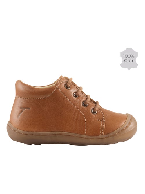Bottillon cuir marche débutante Primmy - Kiabi