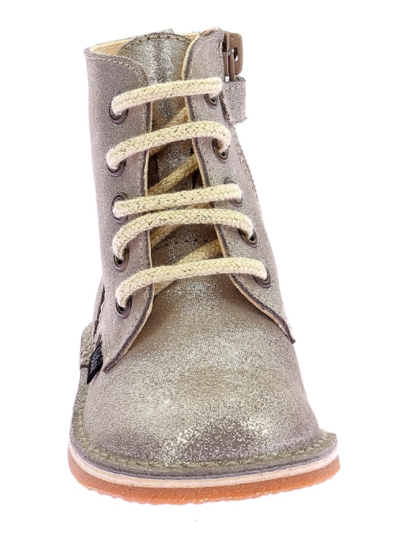 Bottillons Cuir Abotine Aster Beige - Kiabi