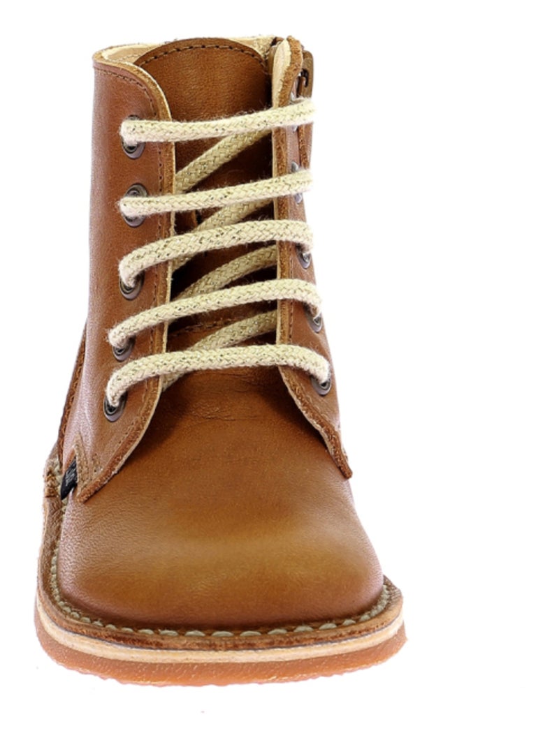 Bottillons Cuir Abotine Aster Camel - Kiabi