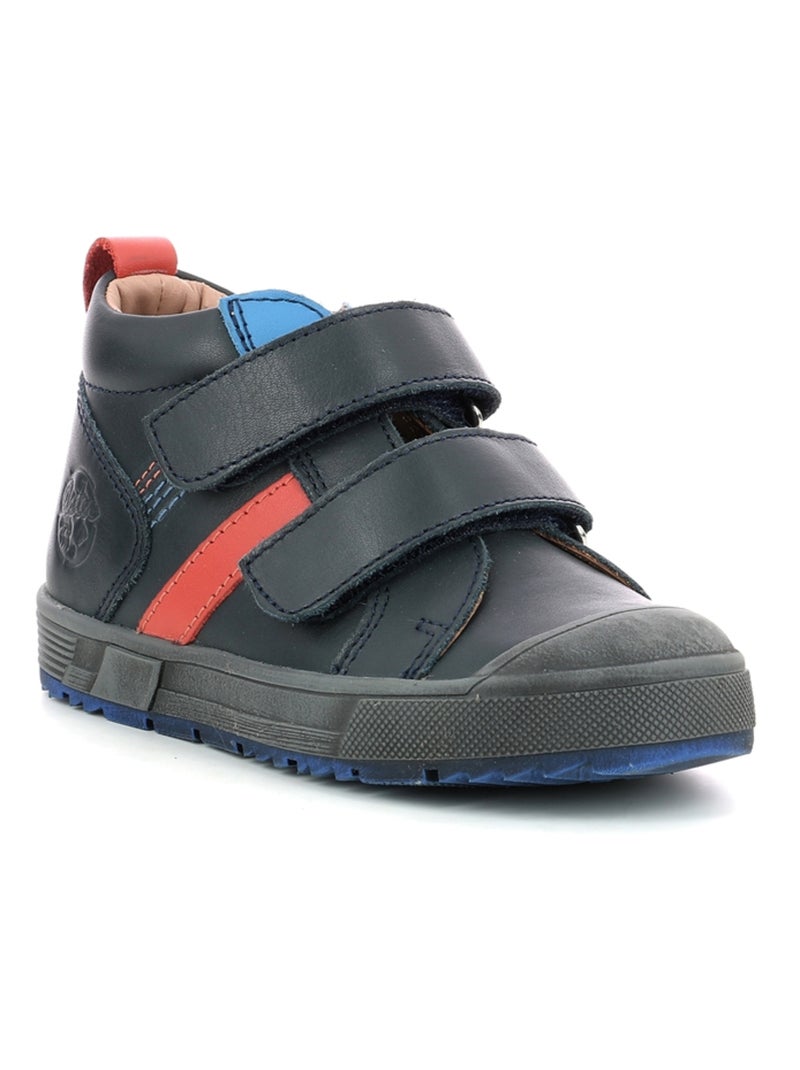 Bottillons Cuir Bigbo Aster Bleu marine - Kiabi