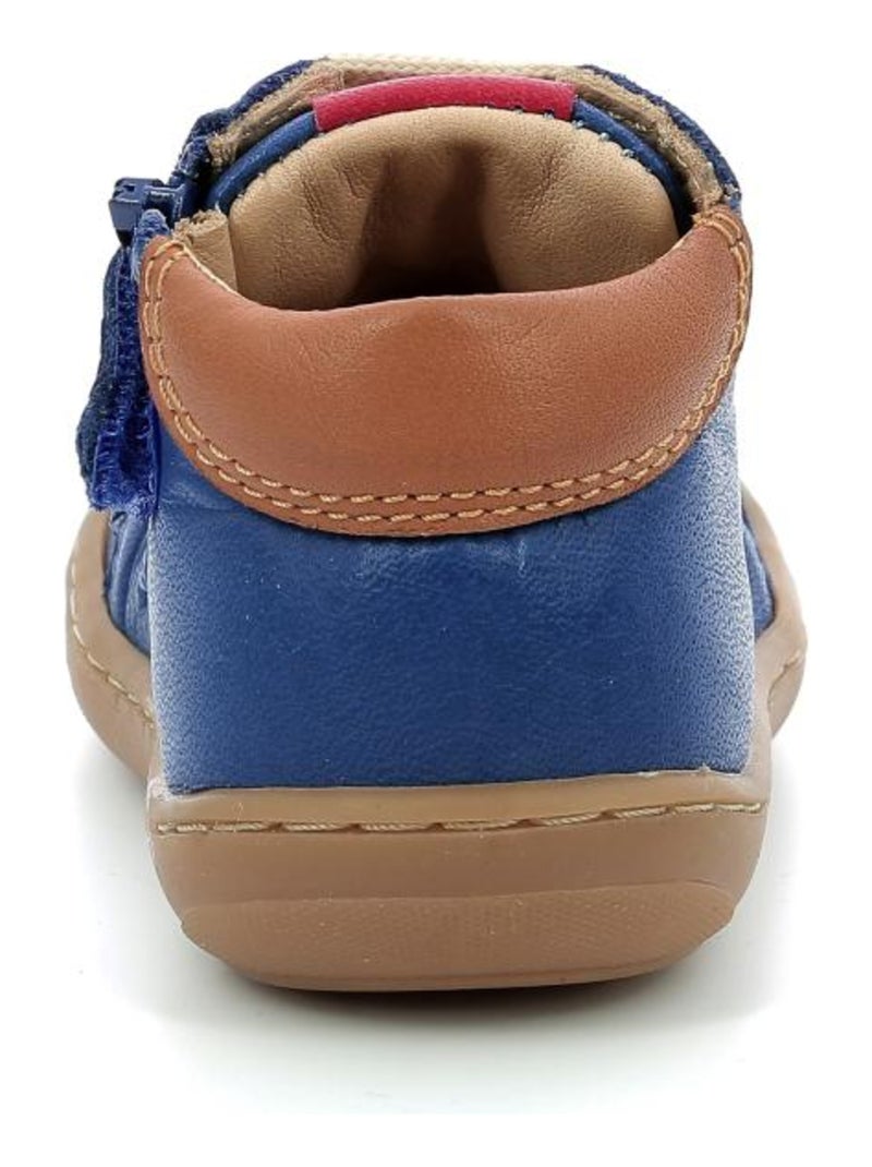 Bottillons Cuir Chyoso Aster Bleu - Kiabi