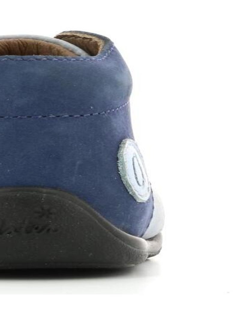 Bottillons Cuir Okidou Aster Bleu - Kiabi