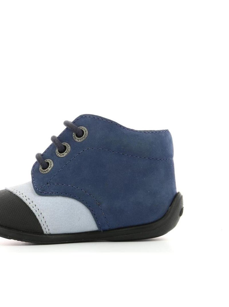 Bottillons Cuir Okidou Aster Bleu - Kiabi