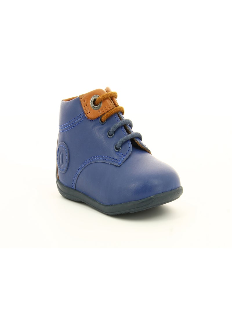 Bottillons Cuir Olbi Aster Bleu - Kiabi