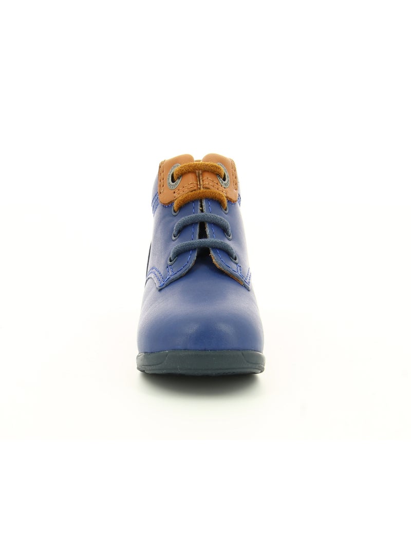 Bottillons Cuir Olbi Aster Bleu - Kiabi