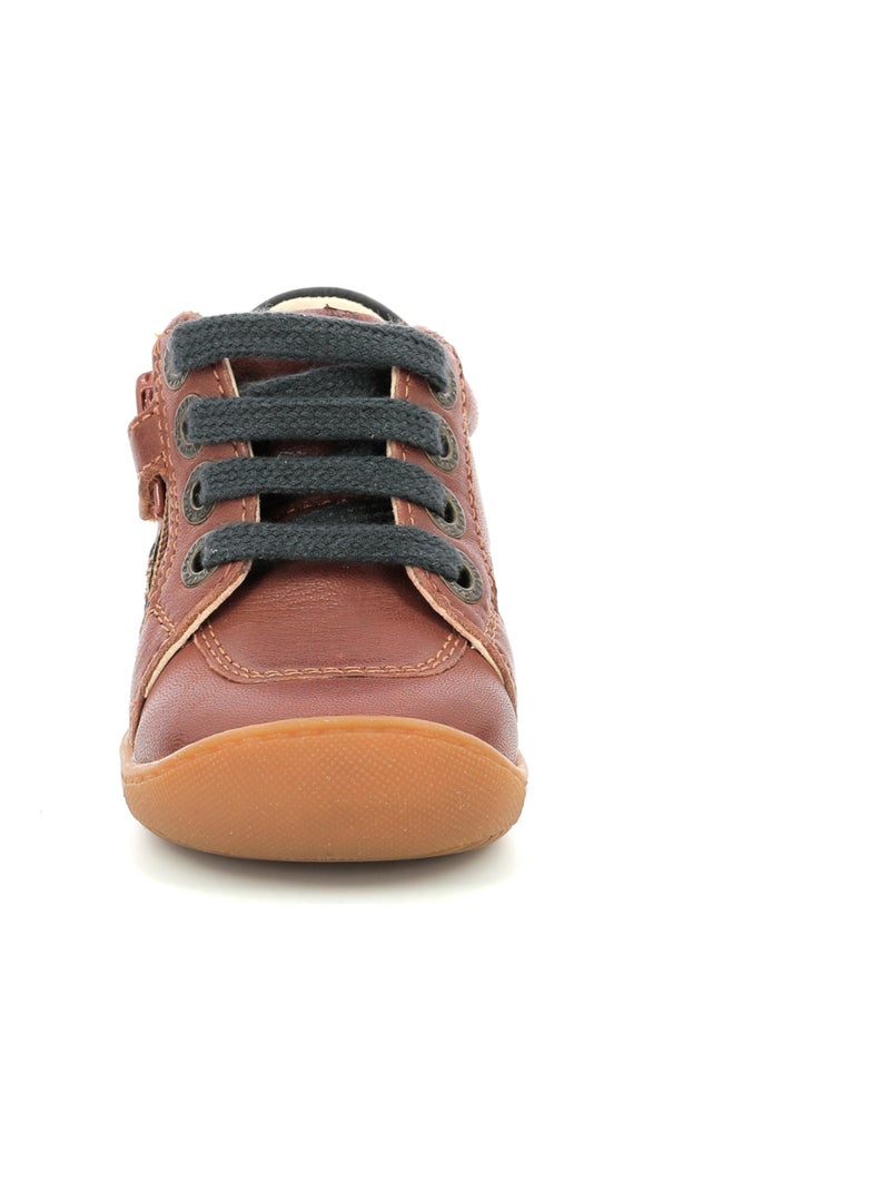 Bottillons Cuir Piasap Aster Camel - Kiabi