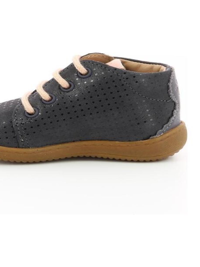 Bottillons Cuir Pistile Aster Gris - Kiabi