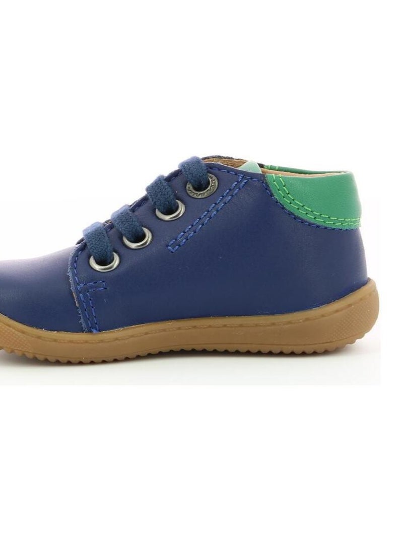 Bottillons Cuir Pitio Aster Bleu - Kiabi