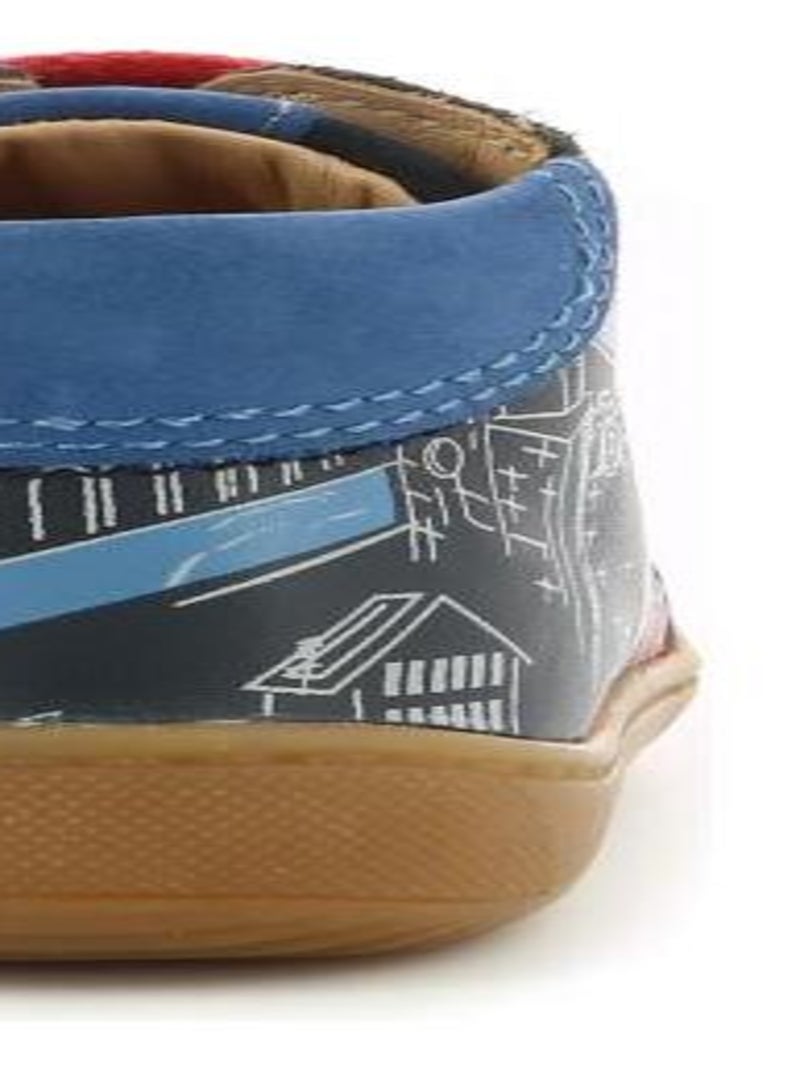 Bottillons Cuir Pyoso Aster Bleu marine - Kiabi