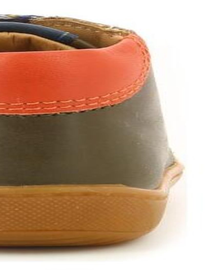 Bottillons Cuir Pyoso Aster Kaki - Kiabi