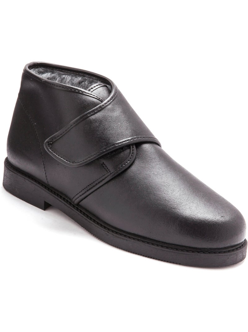 Bottillons fourrés extra-larges - pediconfort Noir Noir - Kiabi