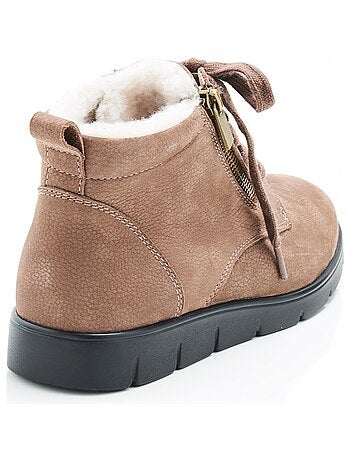 Bottillons zippés à lacets Thermolactyl - Damart