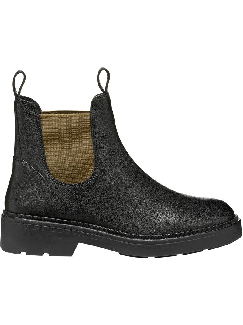 Bottine à cuir geox respira Noir - Kiabi