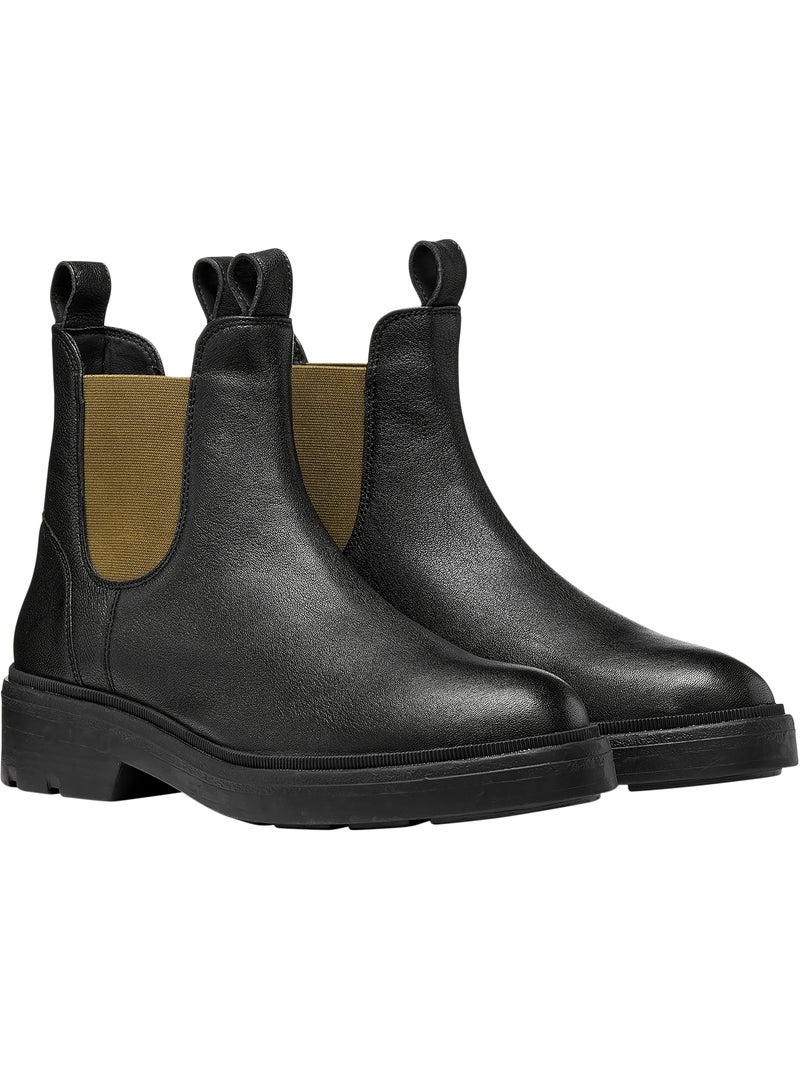 Bottine à cuir geox respira Noir - Kiabi
