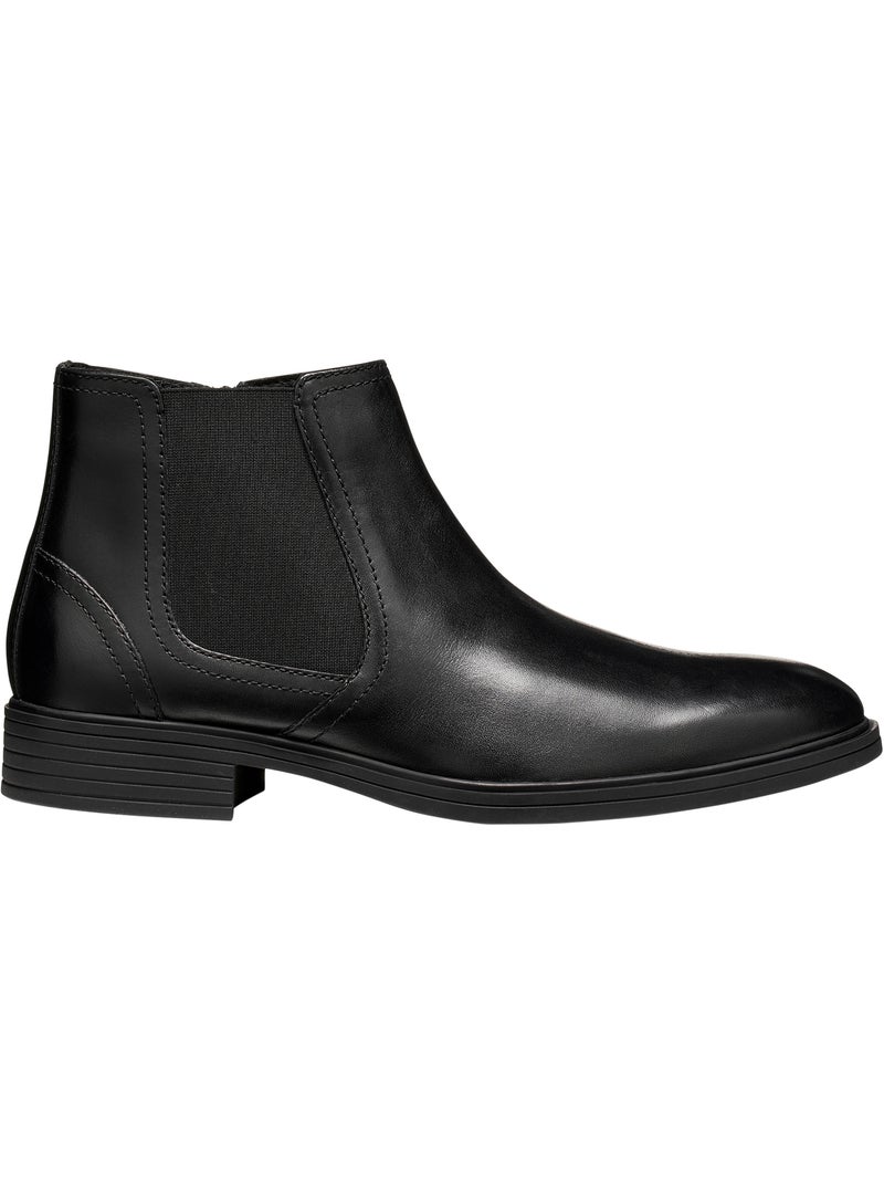 Bottine à cuir geox respira thorian man Noir - Kiabi